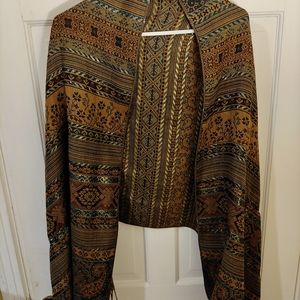 Beautiful Golden Dressy Evening Shawl